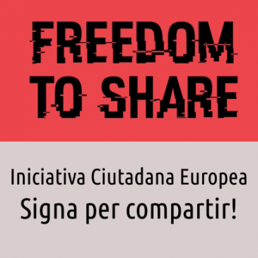 Iniciativa Ciutadana Europea “Freedom to share”