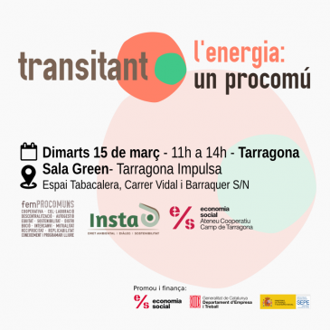 Session Transitioning, in Tarragona. Energy: a commons