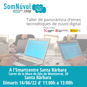 Presentem SomNúvol a Santa Bàrbara, el 14 de juny