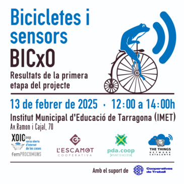 Bicicletes i sensors, presentació de resultats de BICxO a Tarragona