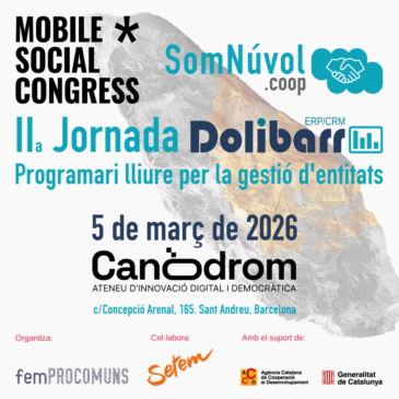 II Jornada Dolibarr amb SomNúvol al Mobile Social Congress. Programari lliure per la gestió d’entitats