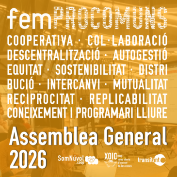 Assemblea General Ordinària de femProcomuns, el 17 d’abril de 2026