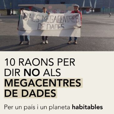 Manifest per dir no als Megacentres de dades